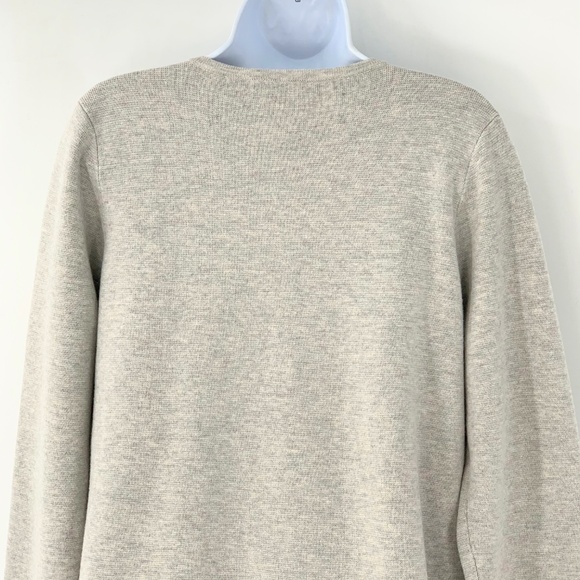 J Crew Women Sweater Long Cardigan Open Front Collarless Grey Sz S - Picture 5 of 8